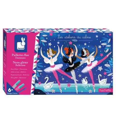 Baletnice Jezioro Łabedzie zestaw z brokatem Janod