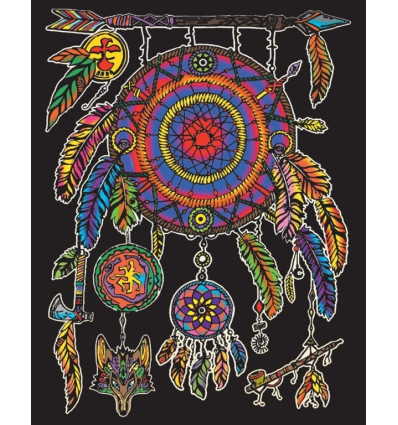 Łapacz Snów Kolorowanka welwetowa 47 x 35 cm