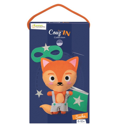 Lisek Sacha maskotka do szycia Avenue Mandarine