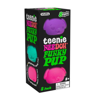 Teenie Funky Pups pieski gniotki 3 szt. Schylling