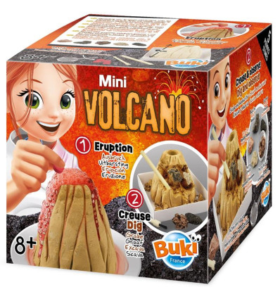 Mini Wulkan erupcja i wykopaliska Buki 8+