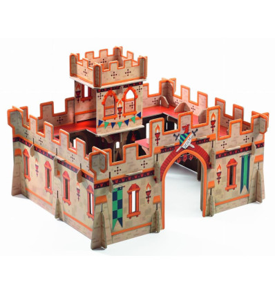 Puzzle przestrzenne Zamek Djeco 4+