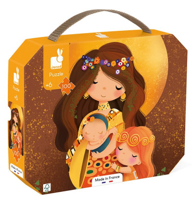 Mama puzzle w walizce 100 el. Janod 6+