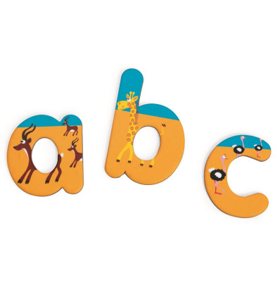 Magnetyczne literki safari 60 szt Scratch 3+