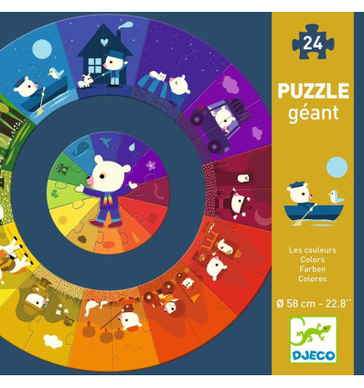 Puzzle Gigant Tęcza Djeco 3+