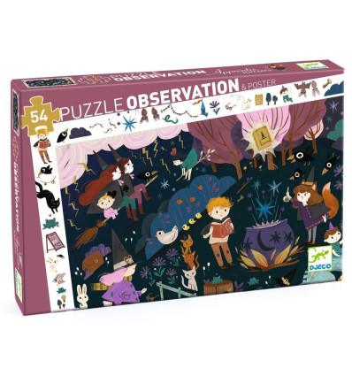 Uczniowie Czarnoksiężnika puzzle 54 el. Djeco
