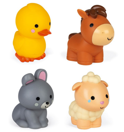 Zwierzątka z farmy figurki do kąpieli Janod 10 m-c