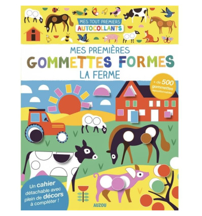 Farma Naklejki 500 szt z planszami Auzou 3+