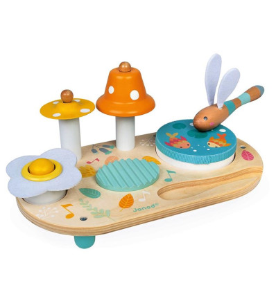 Drewniany stolik muzyczny dla niemowląt Janod 12 m