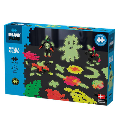 Klocki Plus-Plus mini 360 świecące w ciemności