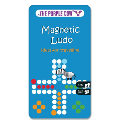 Chińczyk Ludo gra magnetyczna The Purple Cow