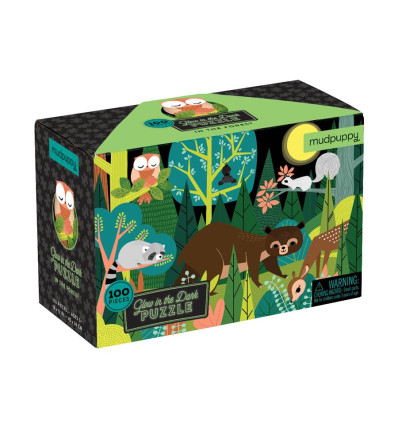 Puzzle świecące w ciemności Las 100 el. Mudpuppy