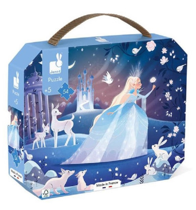 Lodowa Magia puzzle w walizce 54 el. Janod 5+