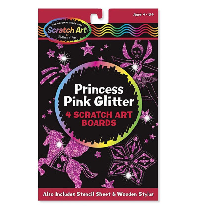 Zdrapywanka z brokatem Księżniczki Melissa