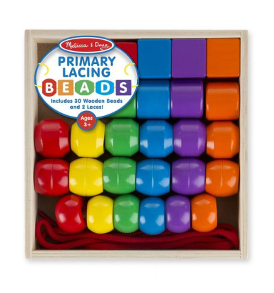 Duże korale do Nawlekania Melissa and Doug Drewno