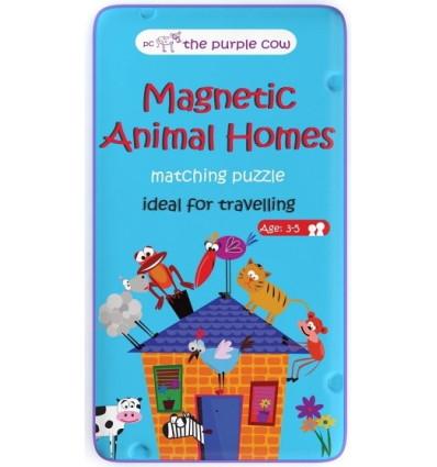 Puzzle magnetyczne ZWIERZĘTA I DOMY The Purple Cow