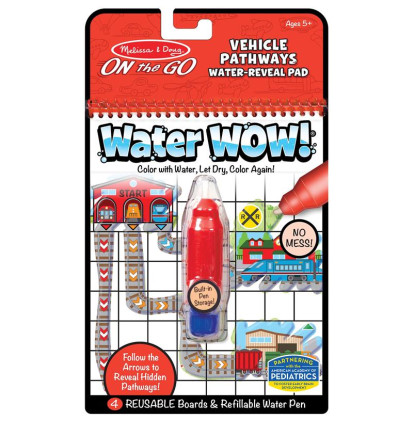 Kolorowanka wodna Water Wow! Ścieżki Pojazdy