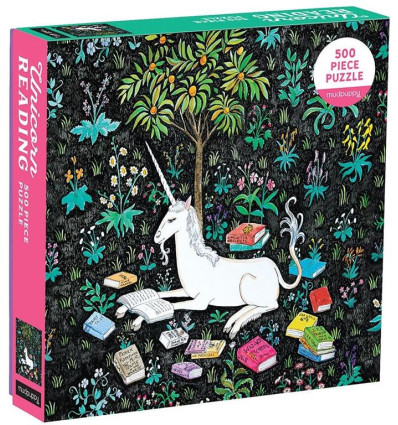Puzzle 500 el. Zaczytany Jednorożec 8+ Mudpuppy