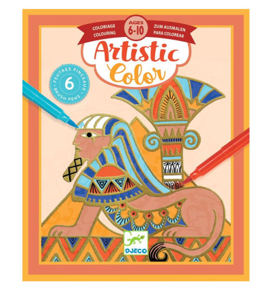 Egipt zestaw kreatywny z mazakami Djeco 6+