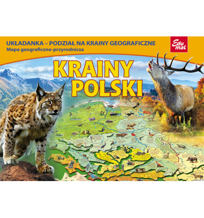 Układanka edukacyjna Krainy Polski