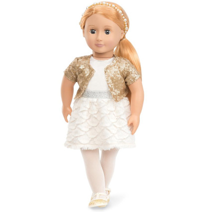 Lalka Hope blondynka w bolerku z cekinami 46 cm OG