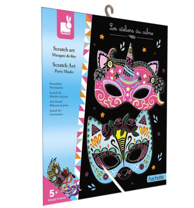 Wydrapywanki Maski Karnawał Zdrapywanka Janod 5+