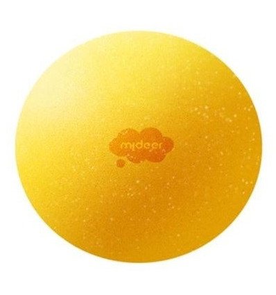 Cicha i miękka piłka kolor żółty 20 cm Mideer