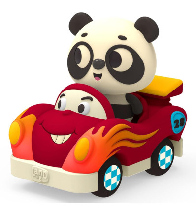 Miękka wyścigówka z pandą Bingo B.Toys Land of B.