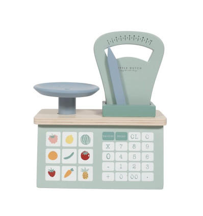 Waga drewniana do zabawy w sklep Little Dutch