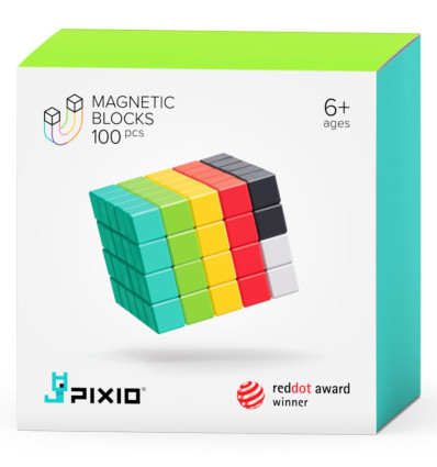 Klocki magnetyczne Pixio 100 el. Design Series