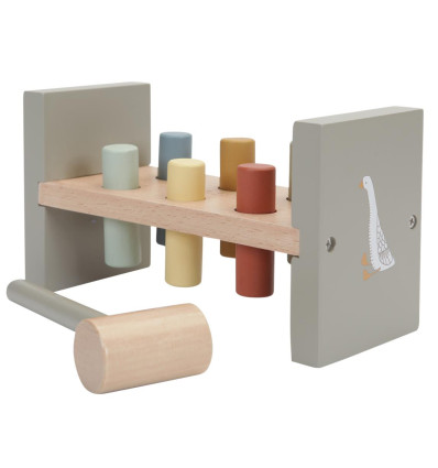 Drewniana przebijanka mięta Little Dutch 12 m-cy+