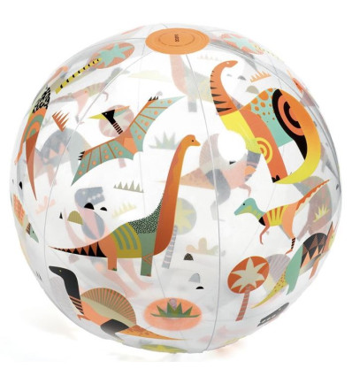 Piłka plażowa Dino Fluo 35 cm Djeco 3+