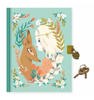 Pamiętnik Lucille z kłódką i kluczykami DJECO 3+