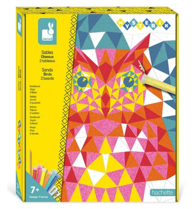 Ptaki zestaw kreatywny z piaskiem Janod 7+