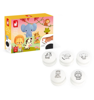 Sawanna Stempelki Pieczątki Janod 18 m-cy+