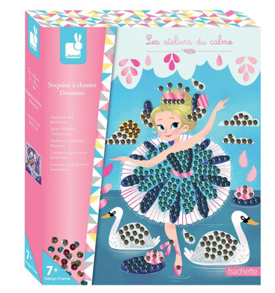 Zestaw artystyczny Urokliwe Cekiny Baletnice Janod