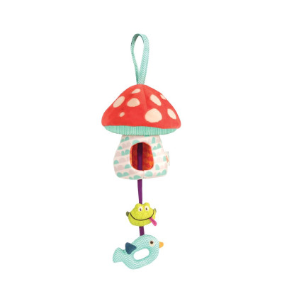 Pluszowy Muchomor sensoryczny dla niemowląt B.Toys