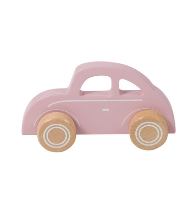 Autko drewniane Beetle Garbus różowy Little Dutch