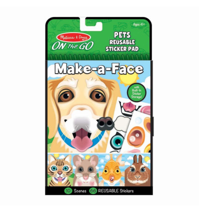 Naklejki wielorazowe Ułóż Twarz Zwierzęta Melissa