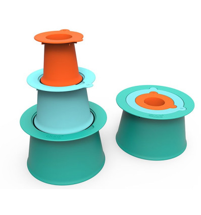 Foremki do piasku Wieża Alto Turkusowa QUUT