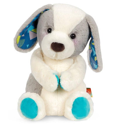 Piesek do przytulania biało - szary B.Toys 0+