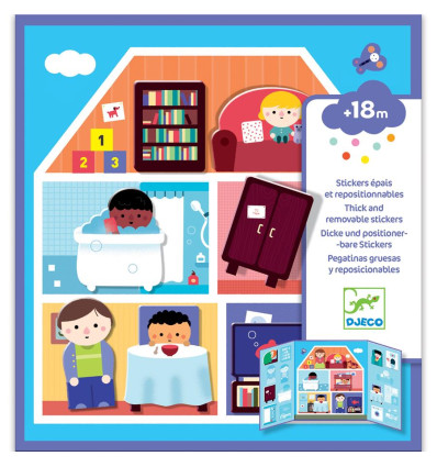 Dom Naklejki wielokrotne Djeco 18 m-cy+