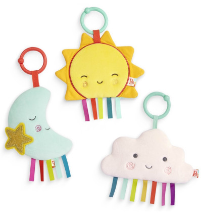 Crinkly Wonders 3 zawieszki sensoryczne B.Toys 0+
