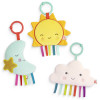 Crinkly Wonders 3 zawieszki sensoryczne B.Toys 0+