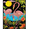 Flamingi Kolorowanka welwetowa 47 x 35 cm