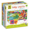 Dinozaury dwustronne Baby puzzle Ludattica 2+