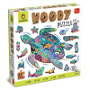 Ocean drewniane puzzle konturowe Ludattica 5+