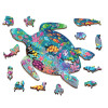 Ocean drewniane puzzle konturowe Ludattica 5+