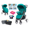 Wózek 4BABY 2018 MOSKITIERA FOLIA ORGANIZER KOCYK FULL ZESTAW