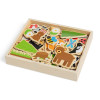 Leśny Świat drewniane magnesy 35 szt, Bigjigs 3+